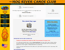 Tablet Screenshot of hogrivercanoeclub.org